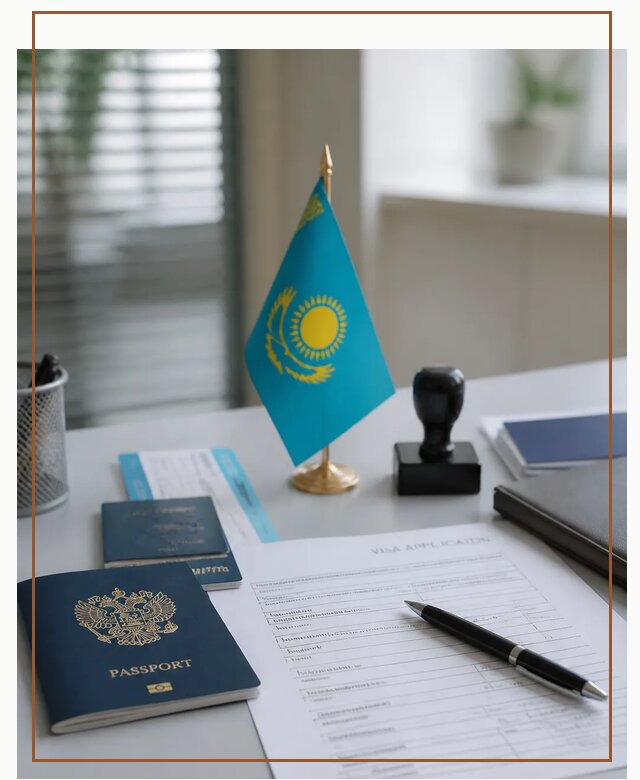 Оформление визы в Казахстан для поездки и работы в Благовещенске