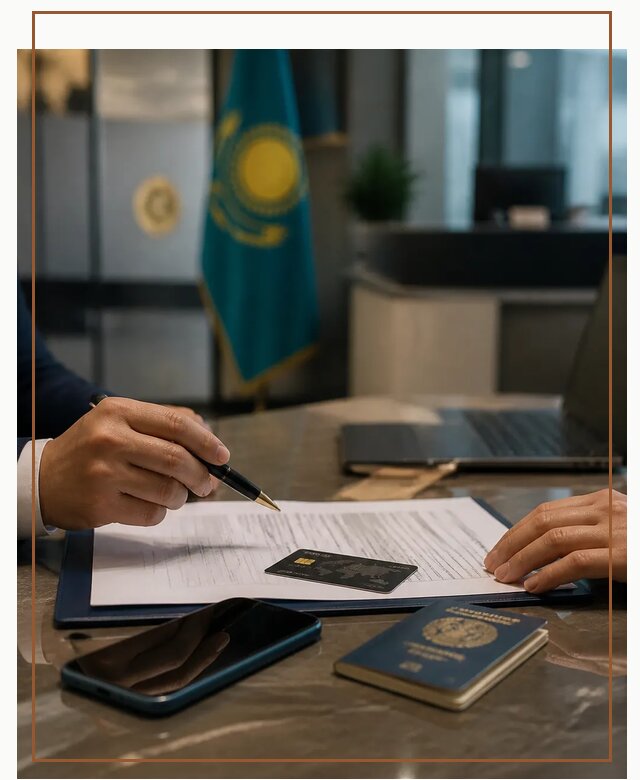 Открытие счета и банковской карты в Казахстане в Благовещенске